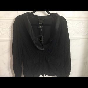 NWT Lace overlay black blazer formal